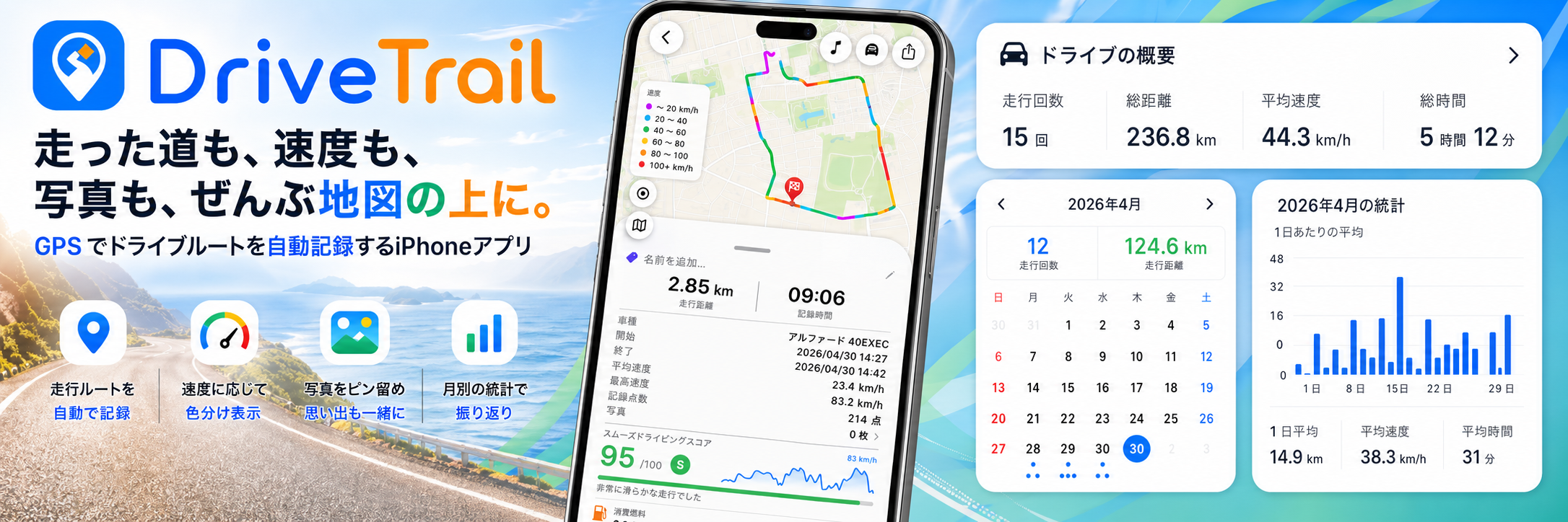 DriveTrail — ドライブルート記録アプリ