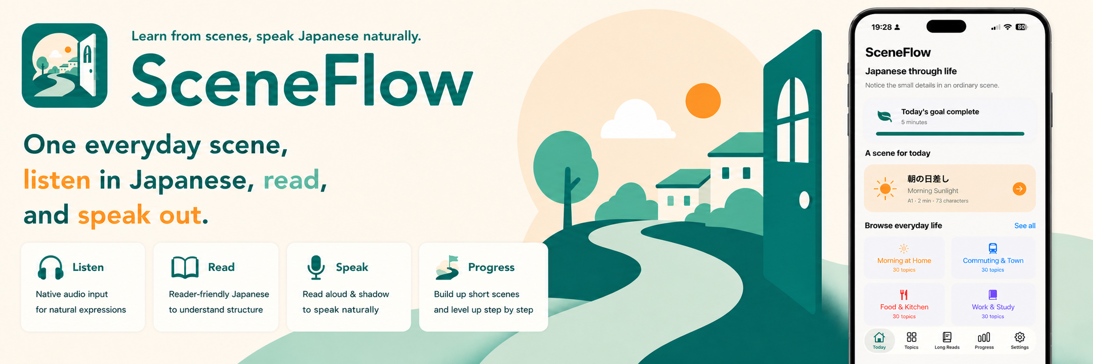 SceneFlow — learn Japanese through everyday scenes